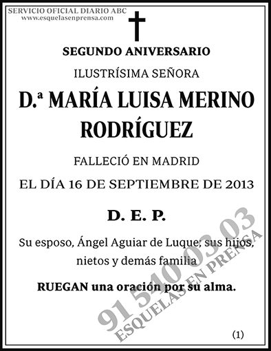 María Luisa Merino Rodríguez
